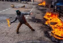 Street protests amid election row